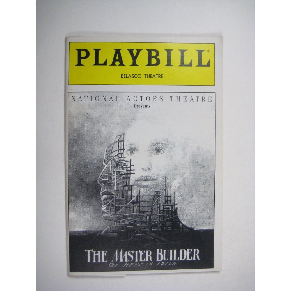 The Master Builder Playbill March 1992 Ibsen Lynn Redgrave Plunkett Belasco